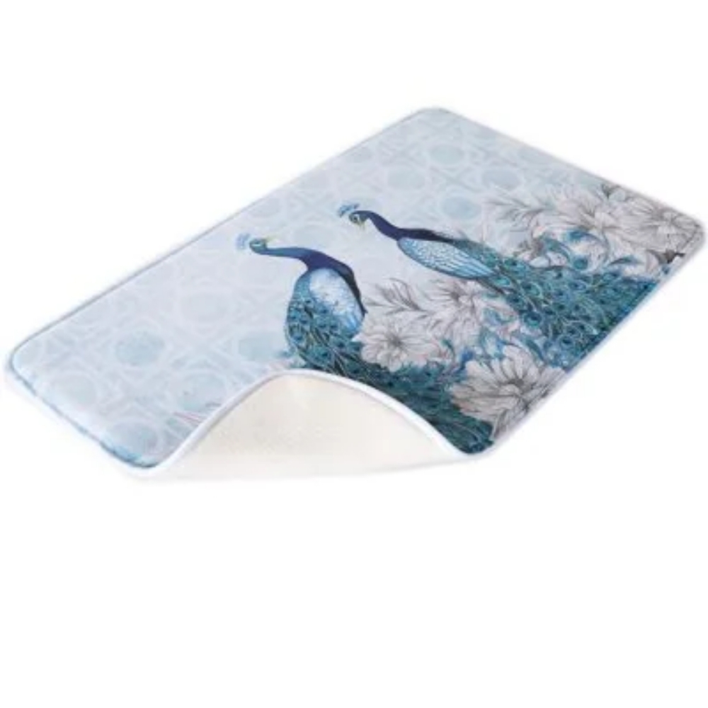 Peacock Bath Rug - Picture 11 of 11